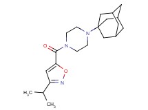1-(1-adamantyl)-4-[(3-isopropyl-5-isoxazolyl)carbonyl]piperazine
