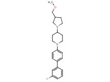1-(3'-fluoro-4-biphenylyl)-4-[3-(methoxymethyl)-1-pyrrolidinyl]piperidine