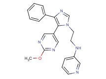 N-{2-[5-(2-methoxypyrimidin-5-yl)-4-phenyl-1H-imidazol-1-yl]ethyl}pyridin-3-amine
