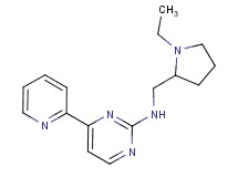 N-[(1-ethyl-2-pyrrolidinyl)methyl]-4-(2-pyridinyl)-2-pyrimidinamine