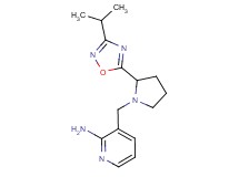 3-{[2-(3-isopropyl-1,2,4-oxadiazol-5-yl)-1-pyrrolidinyl]methyl}-2-pyridinamine