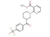 methyl 2-{3-[4-(trifluoromethyl)benzoyl]piperidin-1-yl}nicotinate