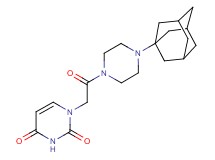 1-{2-[4-(1-adamantyl)-1-piperazinyl]-2-oxoethyl}-2,4(1H,3H)-pyrimidinedione