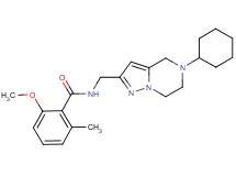 N-[(5-cyclohexyl-4,5,6,7-tetrahydropyrazolo[1,5-a]pyrazin-2-yl)methyl]-2-methoxy-6-methylbenzamide