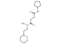 N'-cyclopentyl-N-methyl-N-[2-(tetrahydro-2H-pyran-2-yl)ethyl]succinamide