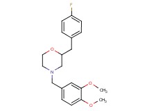 4-(3,4-dimethoxybenzyl)-2-(4-fluorobenzyl)morpholine