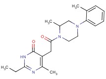 2-ethyl-6-methyl-5-{2-[2-methyl-4-(2-methylphenyl)-1-piperazinyl]-2-oxoethyl}-4(3H)-pyrimidinone