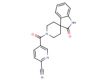 5-[(2-oxo-1,2-dihydro-1'H-spiro[indole-3,4'-piperidin]-1'-yl)carbonyl]pyridine-2-carbonitrile