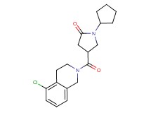 4-[(5-chloro-3,4-dihydro-2(1H)-isoquinolinyl)carbonyl]-1-cyclopentyl-2-pyrrolidinone