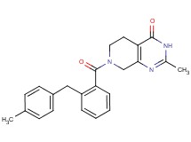 2-methyl-7-[2-(4-methylbenzyl)benzoyl]-5,6,7,8-tetrahydropyrido[3,4-d]pyrimidin-4(3H)-one