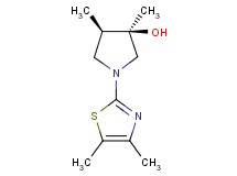 (3R*,4R*)-1-(4,5-dimethyl-1,3-thiazol-2-yl)-3,4-dimethyl-3-pyrrolidinol