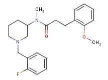 N-[1-(2-fluorobenzyl)-3-piperidinyl]-3-(2-methoxyphenyl)-N-methylpropanamide