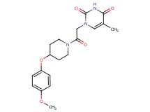 1-{2-[4-(4-methoxyphenoxy)-1-piperidinyl]-2-oxoethyl}-5-methyl-2,4(1H,3H)-pyrimidinedione