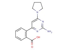 2-(2-amino-6-pyrrolidin-1-ylpyrimidin-4-yl)benzoic acid