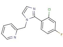 2-{[2-(2-chloro-4-fluorophenyl)-1H-imidazol-1-yl]methyl}pyridine