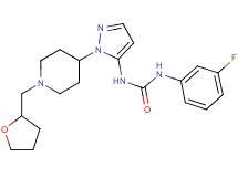 N-(3-fluorophenyl)-N'-{1-[1-(tetrahydrofuran-2-ylmethyl)piperidin-4-yl]-1H-pyrazol-5-yl}urea