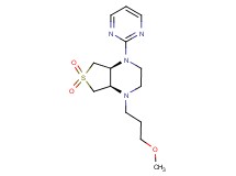 (4aS*,7aR*)-1-(3-methoxypropyl)-4-pyrimidin-2-yloctahydrothieno[3,4-b]pyrazine 6,6-dioxide