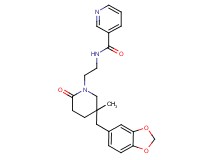 N-{2-[5-(1,3-benzodioxol-5-ylmethyl)-5-methyl-2-oxopiperidin-1-yl]ethyl}nicotinamide
