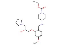 ethyl 4-({2-[2-hydroxy-3-(1-pyrrolidinyl)propoxy]-4-methoxybenzyl}amino)-1-piperidinecarboxylate