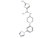 N-[1-(2-methyl-1,3-thiazol-4-yl)ethyl]-1-[3-(1H-pyrazol-1-yl)phenyl]-4-piperidinamine