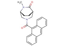 (1S*,5R*)-3-(9-anthrylcarbonyl)-6-methyl-3,6-diazabicyclo[3.2.2]nonan-7-one
