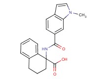 1-{[(1-methyl-1H-indol-6-yl)carbonyl]amino}-1,2,3,4-tetrahydro-1-naphthalenecarboxylic acid