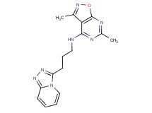 3,6-dimethyl-N-(3-[1,2,4]triazolo[4,3-a]pyridin-3-ylpropyl)isoxazolo[5,4-d]pyrimidin-4-amine