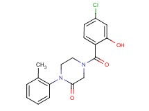 4-(4-chloro-2-hydroxybenzoyl)-1-(2-methylphenyl)-2-piperazinone
