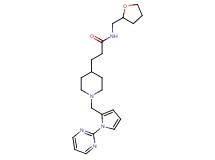 3-(1-{[1-(2-pyrimidinyl)-1H-pyrrol-2-yl]methyl}-4-piperidinyl)-N-(tetrahydro-2-furanylmethyl)propanamide