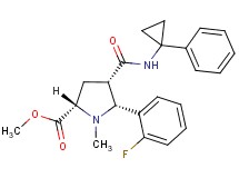 methyl (2S*,4S*,5R*)-5-(2-fluorophenyl)-1-methyl-4-{[(1-phenylcyclopropyl)amino]carbonyl}-2-pyrrolidinecarboxylate