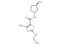 N-[rel-(1R,3R)-3-aminocyclopentyl]-2-(ethylamino)-4-methyl-1,3-thiazole-5-carboxamide dihydrochloride