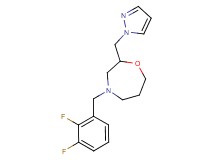 4-(2,3-difluorobenzyl)-2-(1H-pyrazol-1-ylmethyl)-1,4-oxazepane