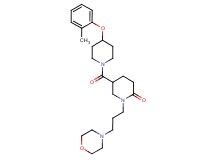 5-{[4-(2-methylphenoxy)-1-piperidinyl]carbonyl}-1-[3-(4-morpholinyl)propyl]-2-piperidinone
