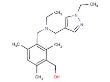 [3-({ethyl[(1-ethyl-1H-pyrazol-4-yl)methyl]amino}methyl)-2,4,6-trimethylphenyl]methanol