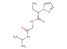 N-[2-(isopropylamino)-2-oxoethyl]-2-(1H-pyrazol-1-yl)butanamide