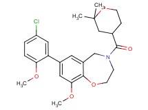 7-(5-chloro-2-methoxyphenyl)-4-[(2,2-dimethyltetrahydro-2H-pyran-4-yl)carbonyl]-9-methoxy-2,3,4,5-tetrahydro-1,4-benzoxazepine
