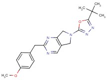 6-(5-tert-butyl-1,3,4-oxadiazol-2-yl)-2-(4-methoxybenzyl)-6,7-dihydro-5H-pyrrolo[3,4-d]pyrimidine