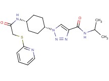 N-isopropyl-1-(cis-4-{[(2-pyridinylthio)acetyl]amino}cyclohexyl)-1H-1,2,3-triazole-4-carboxamide