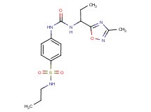 4-[({[1-(3-methyl-1,2,4-oxadiazol-5-yl)propyl]amino}carbonyl)amino]-N-propylbenzenesulfonamide