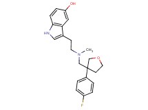 3-{2-[{[3-(4-fluorophenyl)tetrahydro-3-furanyl]methyl}(methyl)amino]ethyl}-1H-indol-5-ol