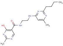 N-{2-[(2-butyl-6-methylpyrimidin-4-yl)amino]ethyl}-4-hydroxy-2-methylpyrimidine-5-carboxamide