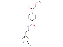 1-(methoxyacetyl)-N-[2-(5-methyl-1,3,4-thiadiazol-2-yl)ethyl]-4-piperidinecarboxamide