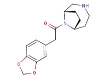 (1S*,6R*)-9-(1,3-benzodioxol-5-ylacetyl)-3,9-diazabicyclo[4.2.1]nonane