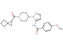 4-methoxy-N-{1-[1-(spiro[2.3]hex-1-ylcarbonyl)-4-piperidinyl]-1H-pyrazol-5-yl}benzamide