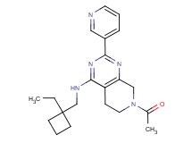 7-acetyl-N-[(1-ethylcyclobutyl)methyl]-2-pyridin-3-yl-5,6,7,8-tetrahydropyrido[3,4-d]pyrimidin-4-amine