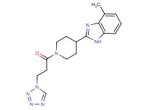 4-methyl-2-{1-[3-(1H-tetrazol-1-yl)propanoyl]piperidin-4-yl}-1H-benzimidazole