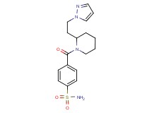 4-({2-[2-(1H-pyrazol-1-yl)ethyl]piperidin-1-yl}carbonyl)benzenesulfonamide