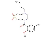 (4aR*,7aS*)-1-butyl-4-(2-methoxy-5-methylbenzoyl)octahydrothieno[3,4-b]pyrazine 6,6-dioxide
