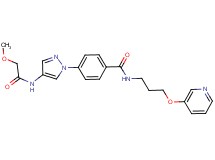 4-{4-[(methoxyacetyl)amino]-1H-pyrazol-1-yl}-N-[3-(3-pyridinyloxy)propyl]benzamide