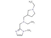 N-[(1-ethylpyrrolidin-3-yl)methyl]-N-[(1-methyl-1H-imidazol-2-yl)methyl]ethanamine